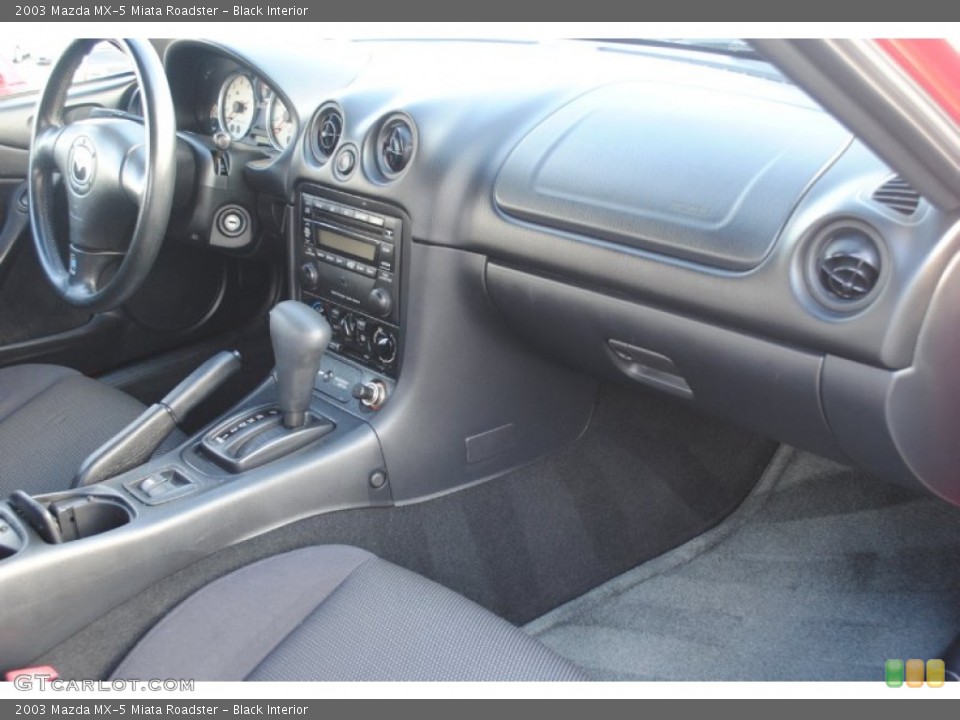 Black Interior Dashboard for the 2003 Mazda MX-5 Miata Roadster #81618634