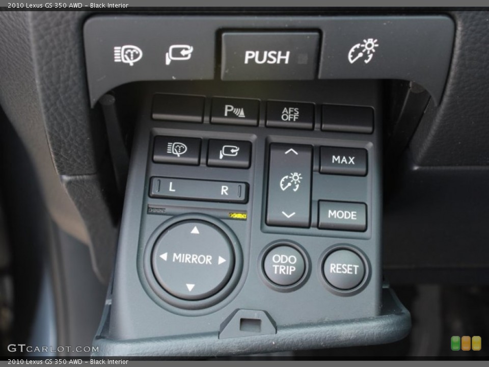 Black Interior Controls for the 2010 Lexus GS 350 AWD #81618828