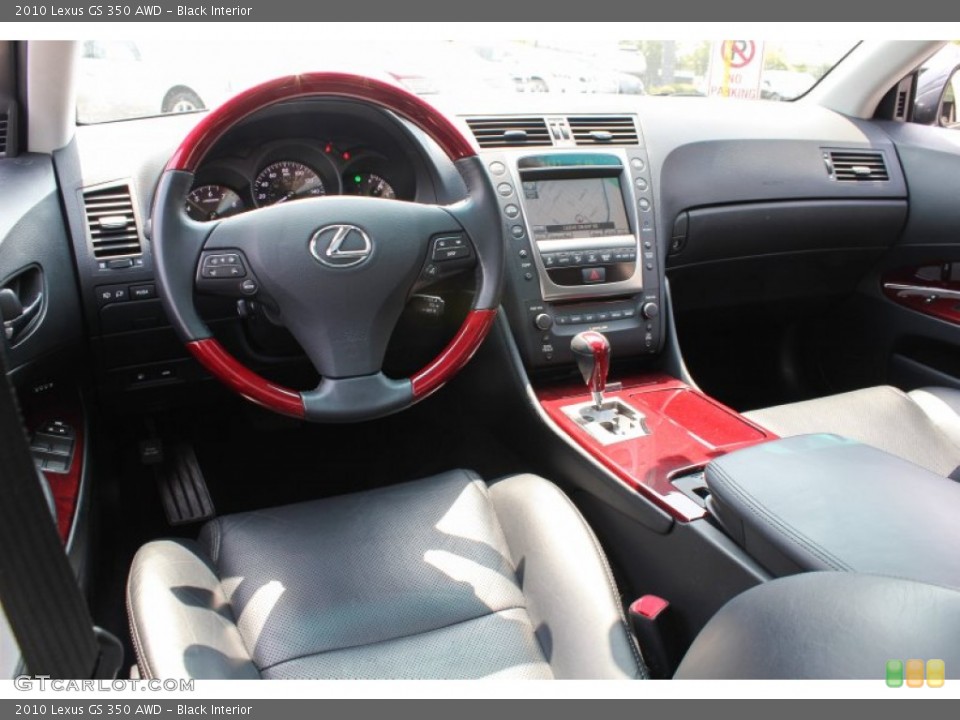Black Interior Prime Interior for the 2010 Lexus GS 350 AWD #81618885