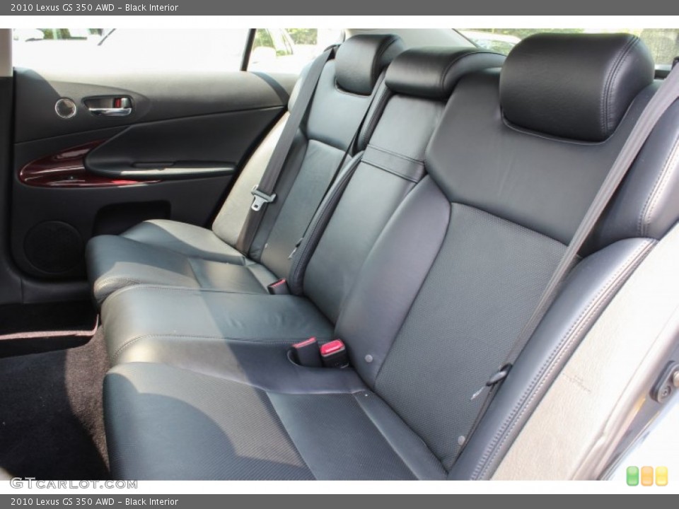 Black Interior Rear Seat for the 2010 Lexus GS 350 AWD #81618904