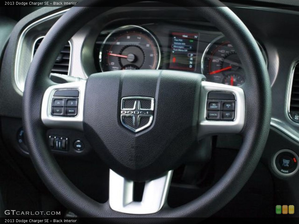 Black Interior Steering Wheel for the 2013 Dodge Charger SE #81618979