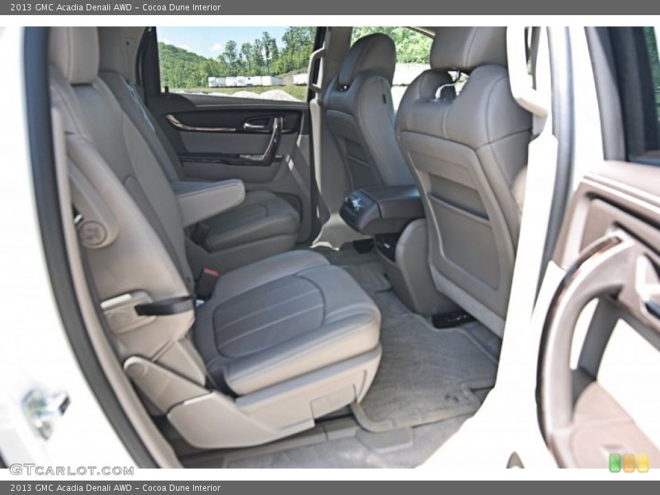 Cocoa Dune Interior Rear Seat for the 2013 GMC Acadia Denali AWD #81619886