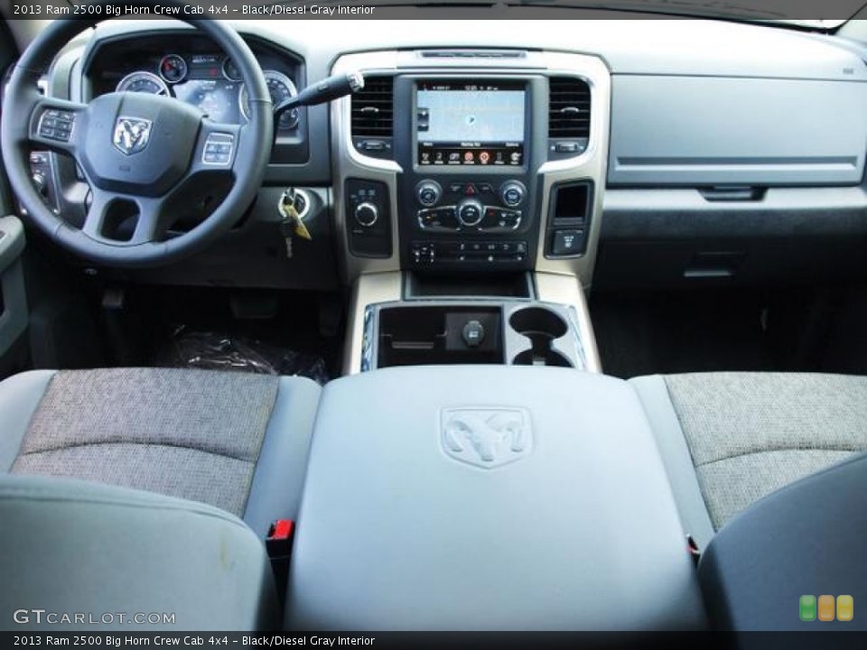 Black/Diesel Gray Interior Dashboard for the 2013 Ram 2500 Big Horn Crew Cab 4x4 #81620043