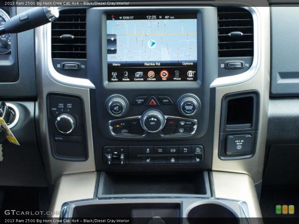 Black/Diesel Gray Interior Controls for the 2013 Ram 2500 Big Horn Crew Cab 4x4 #81620084