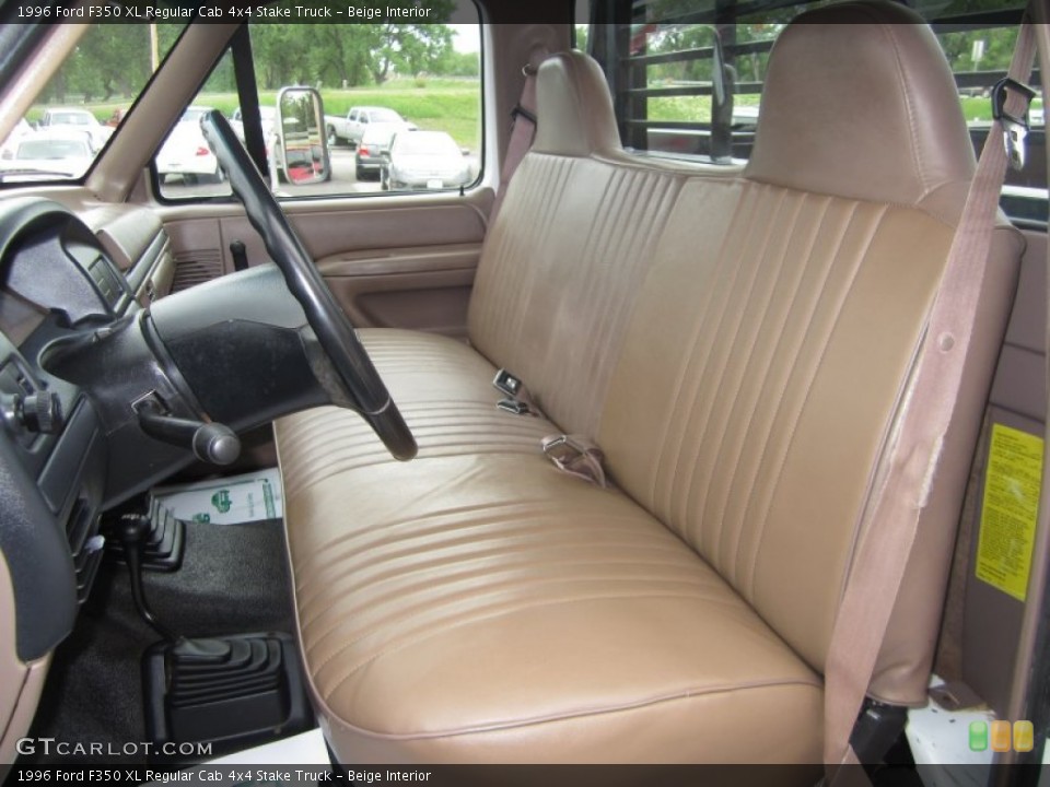 Beige Interior Front Seat for the 1996 Ford F350 XL Regular Cab 4x4 Stake Truck #81620214