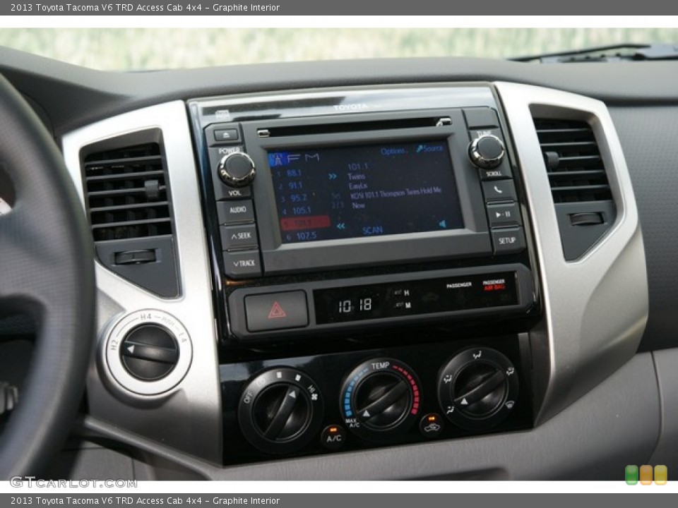 Graphite Interior Controls for the 2013 Toyota Tacoma V6 TRD Access Cab 4x4 #81620505