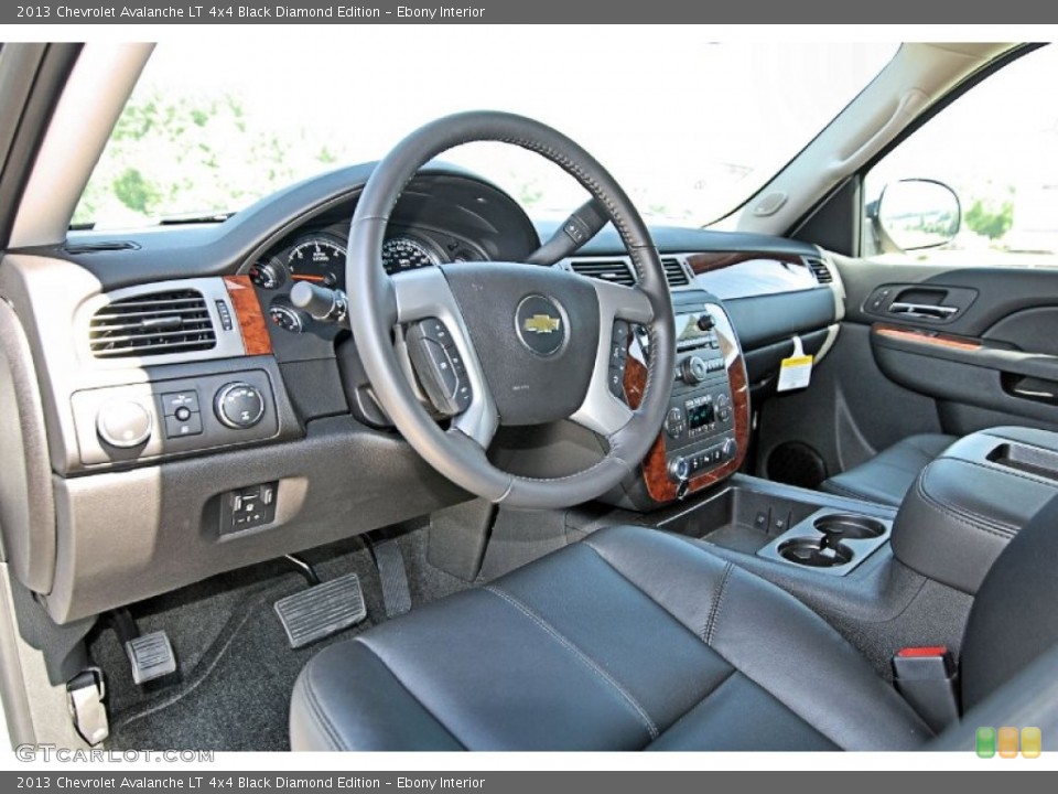 Ebony 2013 Chevrolet Avalanche Interiors