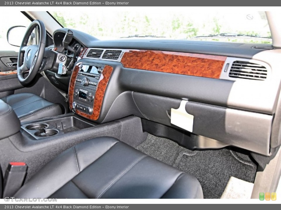 Ebony Interior Dashboard for the 2013 Chevrolet Avalanche LT 4x4 Black Diamond Edition #81620811