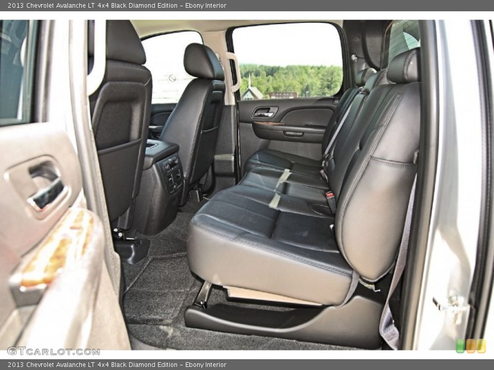 Ebony Interior Rear Seat for the 2013 Chevrolet Avalanche LT 4x4 Black Diamond Edition #81620832