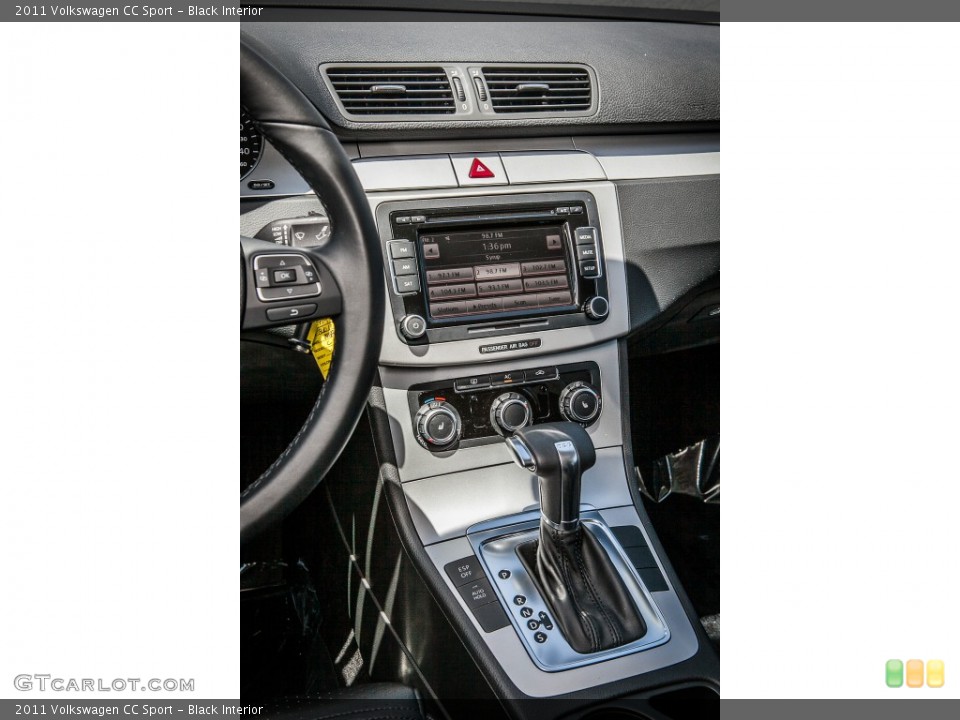 Black Interior Controls for the 2011 Volkswagen CC Sport #81622248