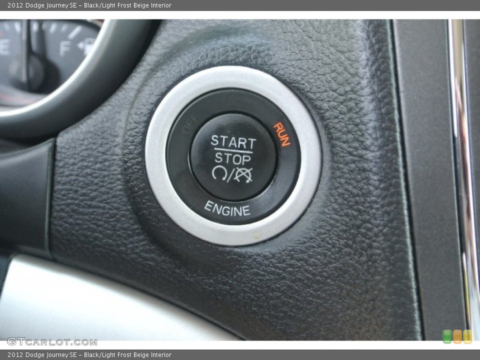 Black/Light Frost Beige Interior Controls for the 2012 Dodge Journey SE #81622404