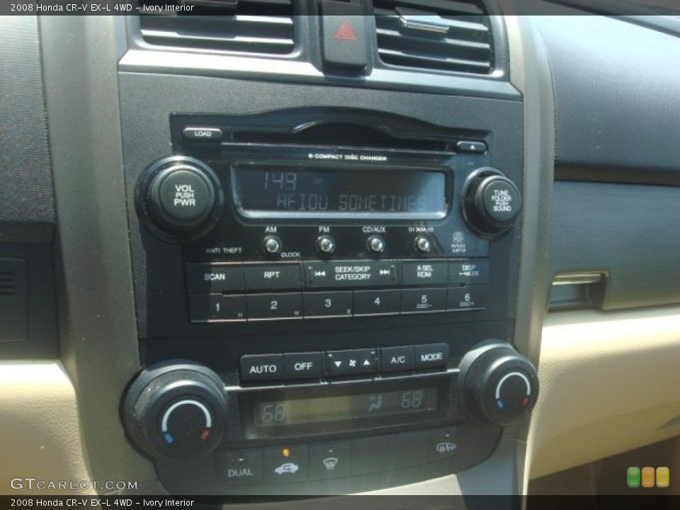 Ivory Interior Controls for the 2008 Honda CR-V EX-L 4WD #81622479