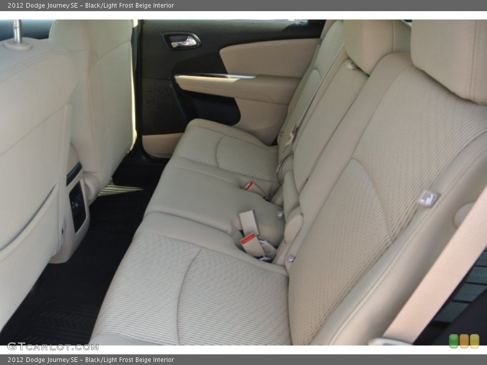 Black/Light Frost Beige Interior Rear Seat for the 2012 Dodge Journey SE #81622497