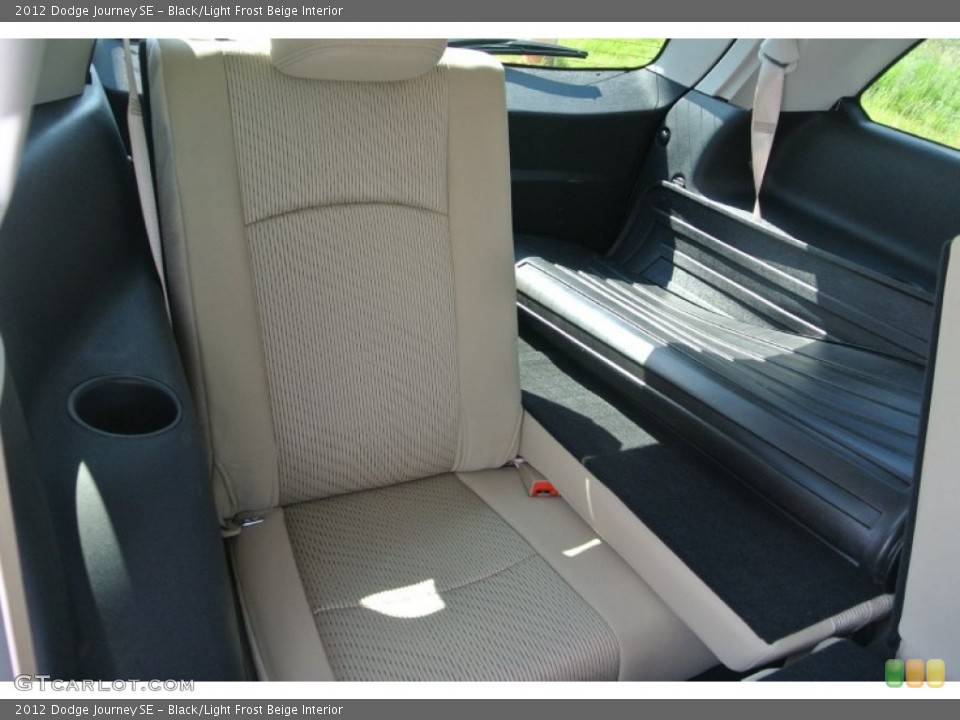 Black/Light Frost Beige Interior Rear Seat for the 2012 Dodge Journey SE #81622542