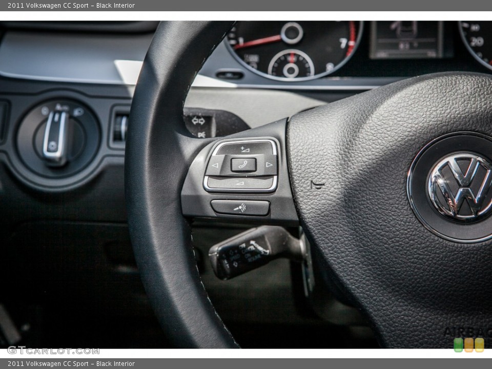Black Interior Controls for the 2011 Volkswagen CC Sport #81622875