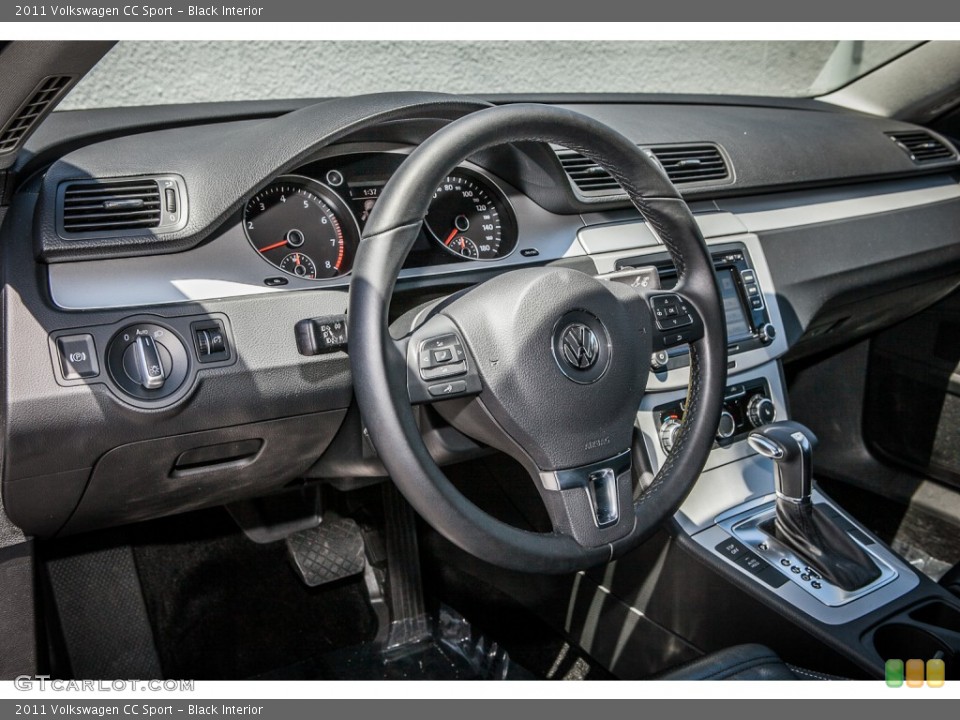 Black Interior Dashboard for the 2011 Volkswagen CC Sport #81622899