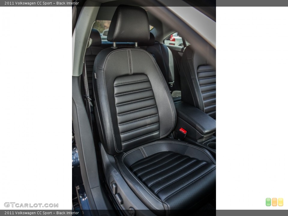 Black Interior Front Seat for the 2011 Volkswagen CC Sport #81623211