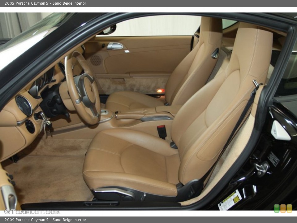 Sand Beige Interior Front Seat for the 2009 Porsche Cayman S #81623214