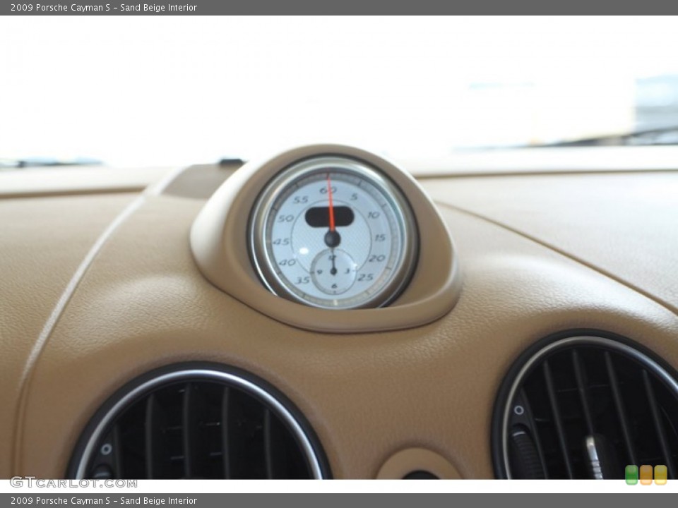 Sand Beige Interior Gauges for the 2009 Porsche Cayman S #81623407