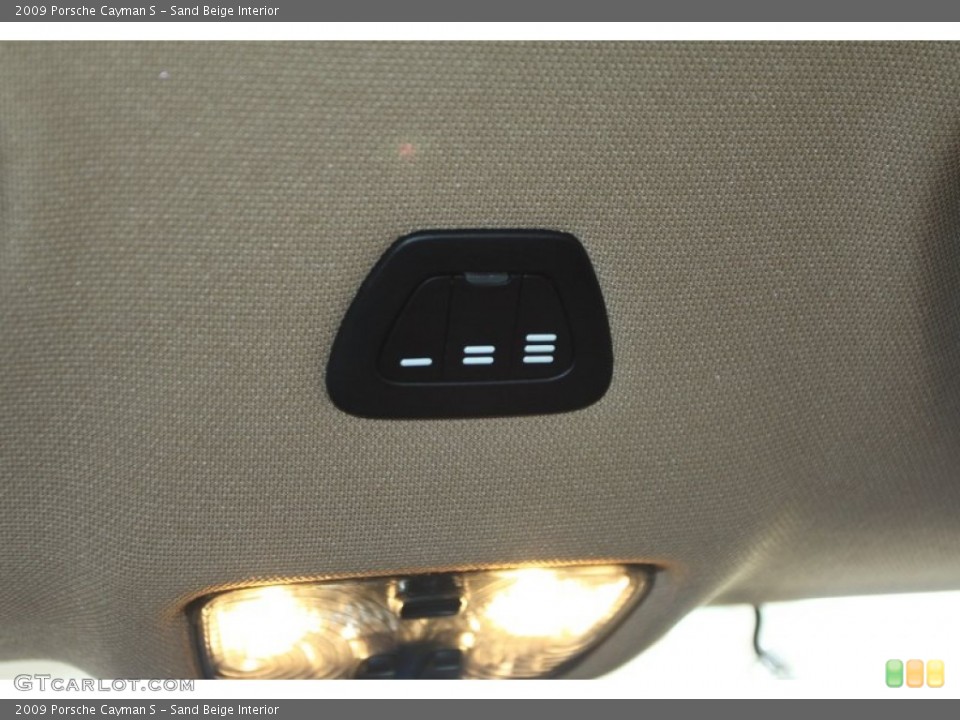 Sand Beige Interior Controls for the 2009 Porsche Cayman S #81623451