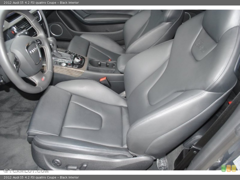 Black Interior Front Seat for the 2012 Audi S5 4.2 FSI quattro Coupe #81623455