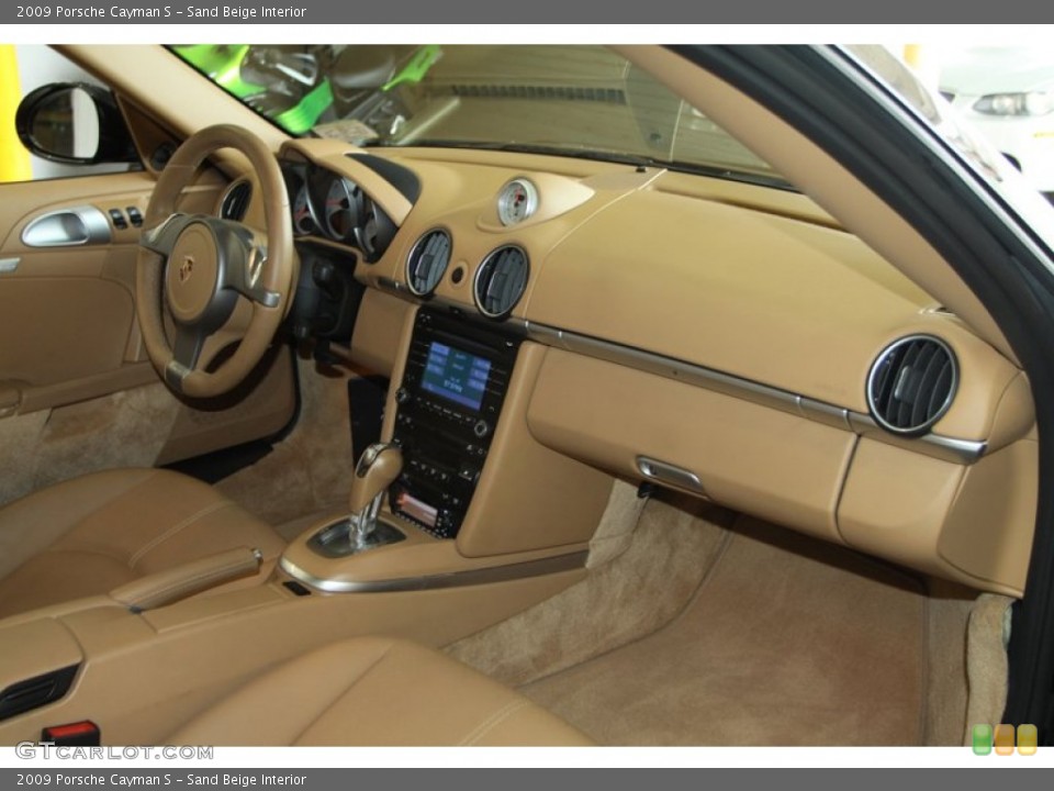 Sand Beige Interior Dashboard for the 2009 Porsche Cayman S #81623530