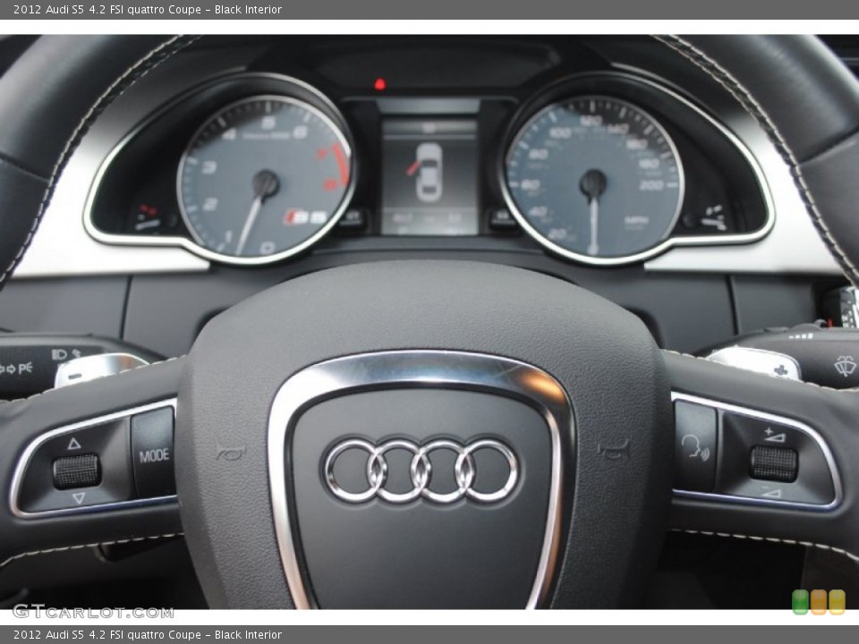 Black Interior Steering Wheel for the 2012 Audi S5 4.2 FSI quattro Coupe #81623798