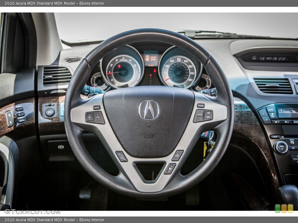 Ebony Interior Steering Wheel for the 2010 Acura MDX  #81624255