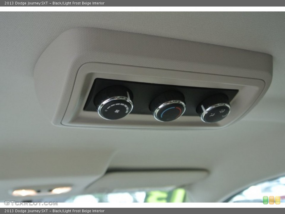 Black/Light Frost Beige Interior Controls for the 2013 Dodge Journey SXT #81625932