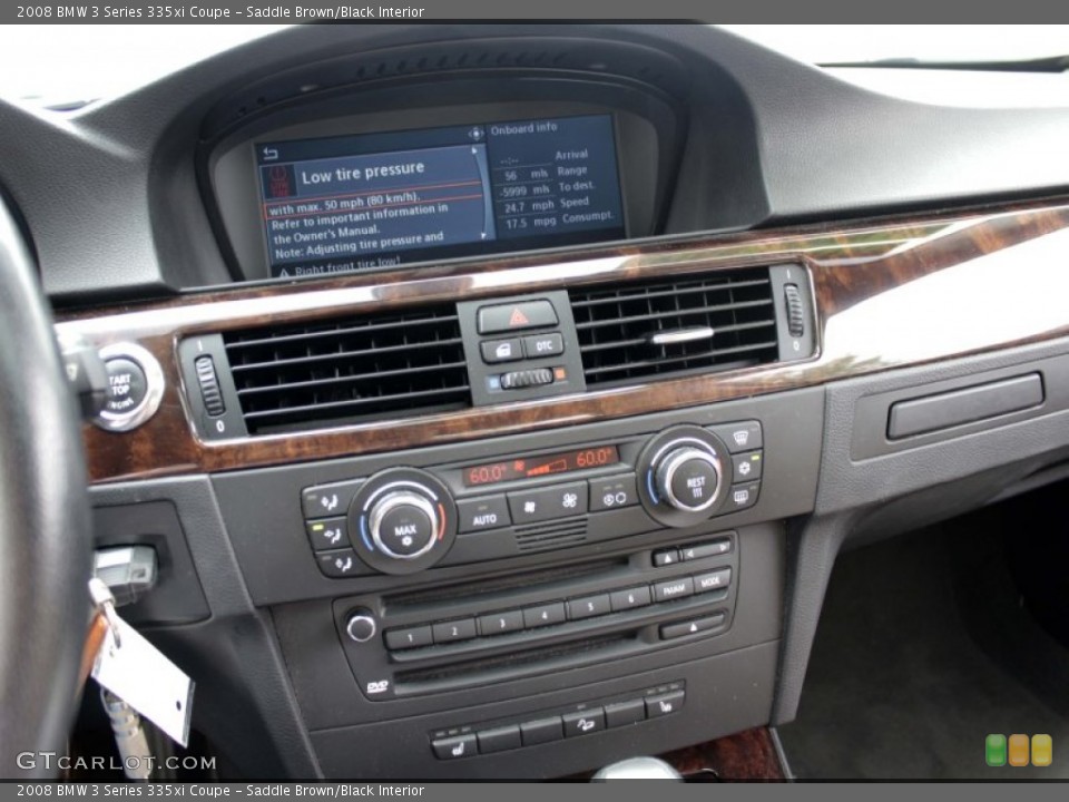 Saddle Brown/Black Interior Controls for the 2008 BMW 3 Series 335xi Coupe #81626643