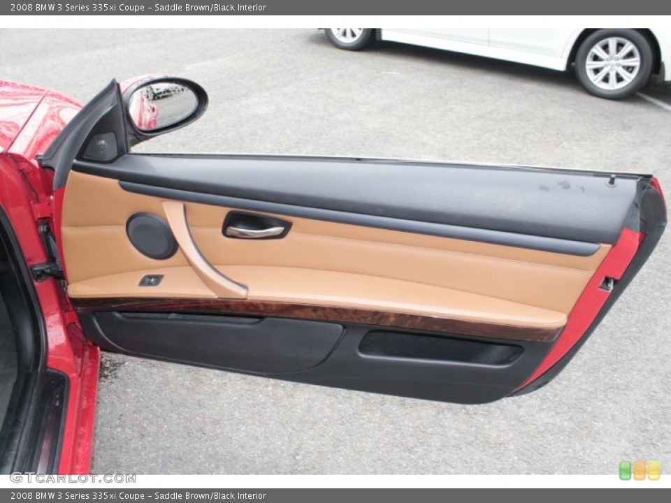 Saddle Brown/Black Interior Door Panel for the 2008 BMW 3 Series 335xi Coupe #81626698