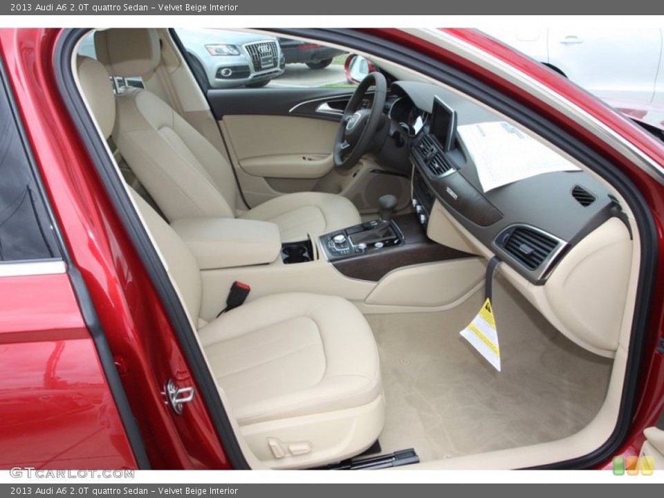 Velvet Beige Interior Front Seat for the 2013 Audi A6 2.0T quattro Sedan #81627139