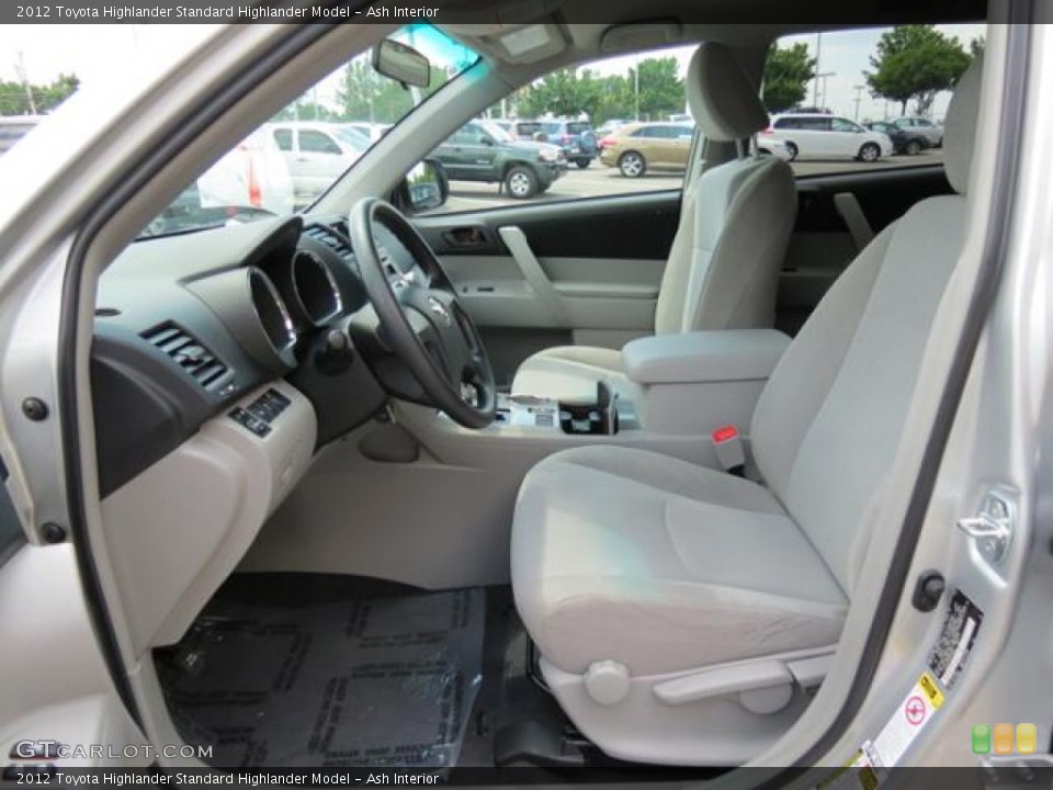 Ash Interior Front Seat for the 2012 Toyota Highlander  #81627168