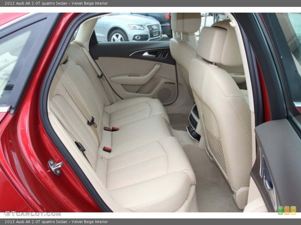 Velvet Beige Interior Rear Seat for the 2013 Audi A6 2.0T quattro Sedan #81627174