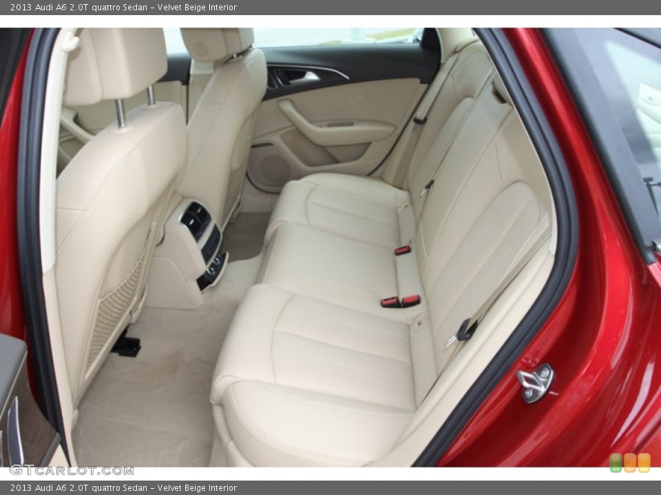 Velvet Beige Interior Rear Seat for the 2013 Audi A6 2.0T quattro Sedan #81627219