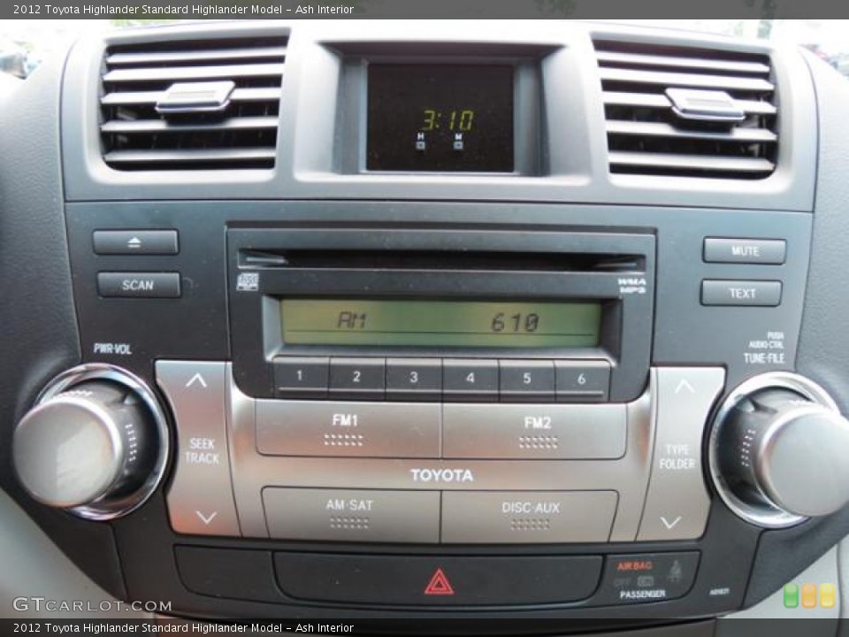 Ash Interior Controls for the 2012 Toyota Highlander  #81627282