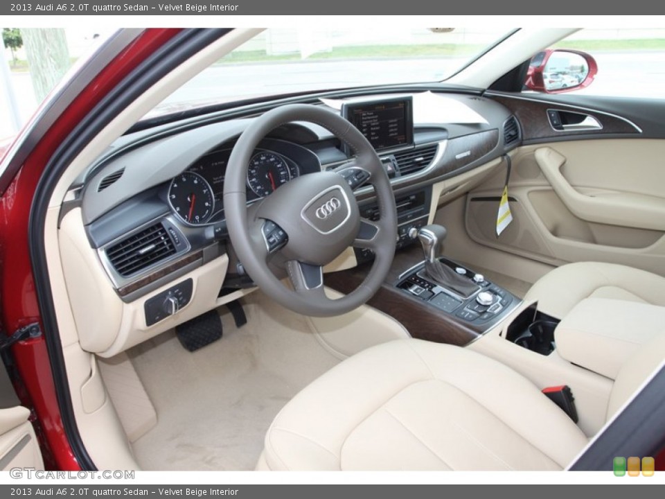 Velvet Beige Interior Photo for the 2013 Audi A6 2.0T quattro Sedan #81627297