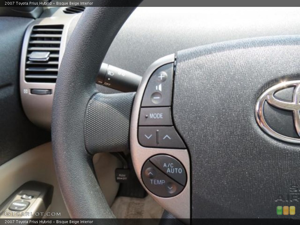 Bisque Beige Interior Controls for the 2007 Toyota Prius Hybrid #81628158