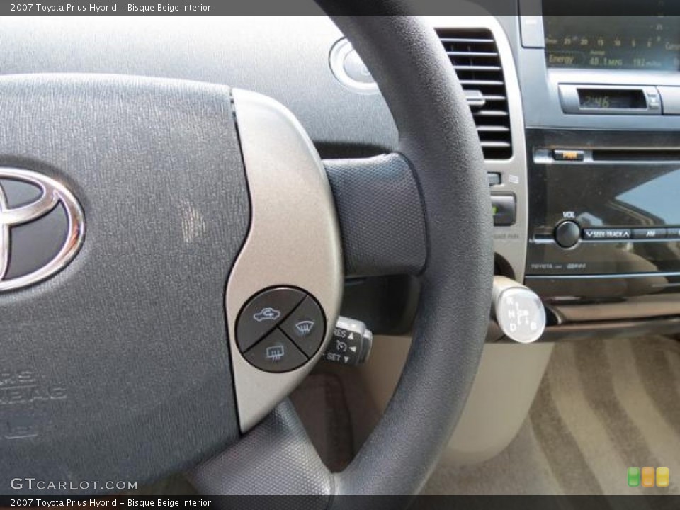 Bisque Beige Interior Controls for the 2007 Toyota Prius Hybrid #81628170