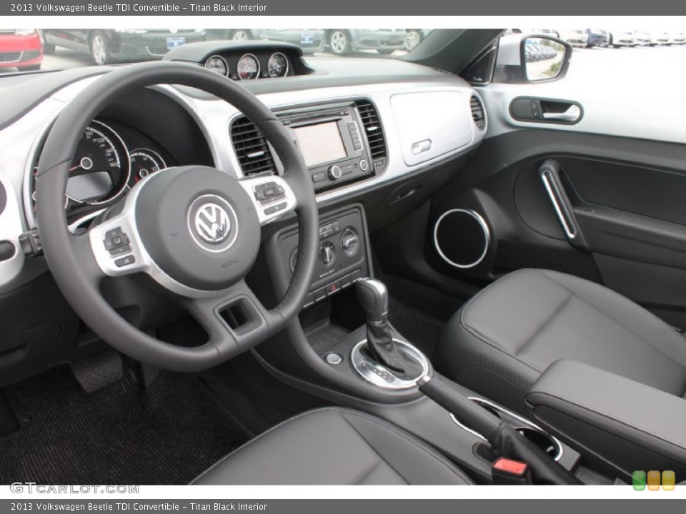 Titan Black Interior Prime Interior for the 2013 Volkswagen Beetle TDI Convertible #81628218