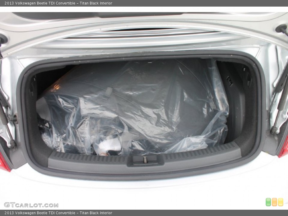 Titan Black Interior Trunk for the 2013 Volkswagen Beetle TDI Convertible #81628362