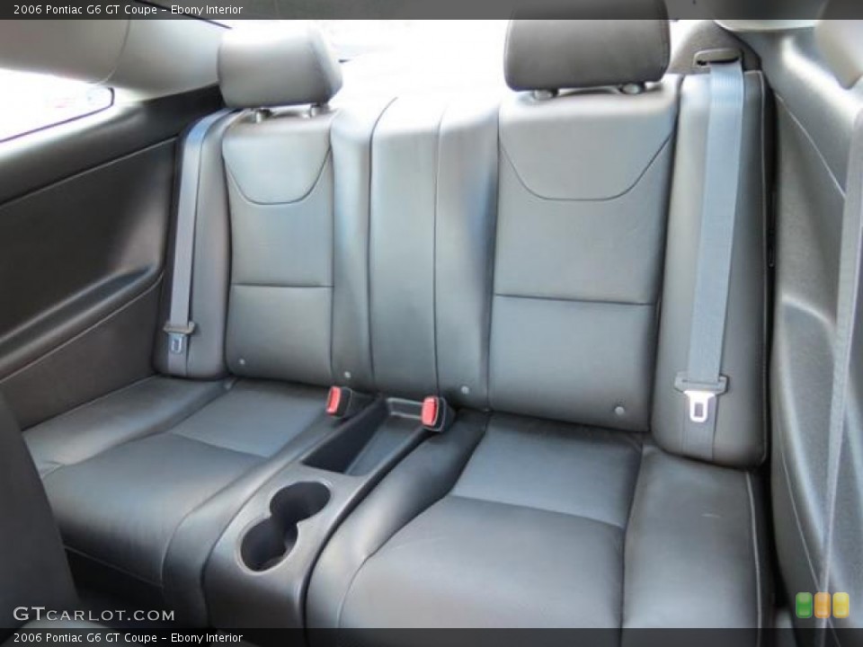 Ebony Interior Rear Seat for the 2006 Pontiac G6 GT Coupe #81628879