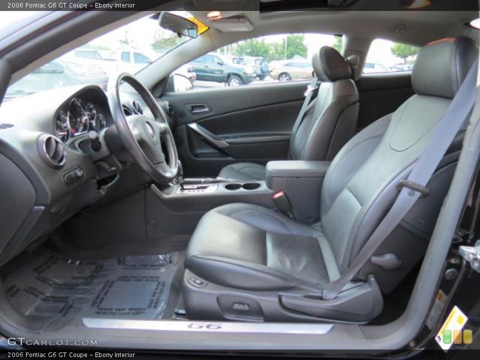 Ebony Interior Photo for the 2006 Pontiac G6 GT Coupe #81628892