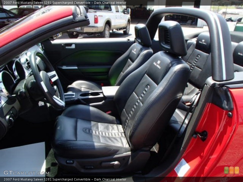 Dark Charcoal Interior Front Seat for the 2007 Ford Mustang Saleen S281 Supercharged Convertible #81628953