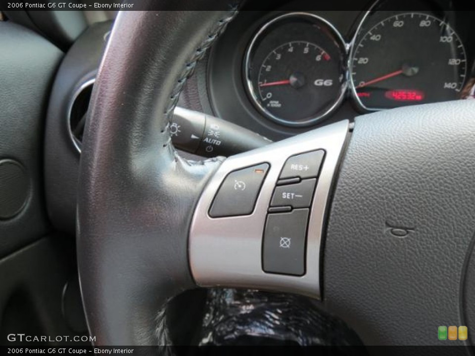 Ebony Interior Controls for the 2006 Pontiac G6 GT Coupe #81629022