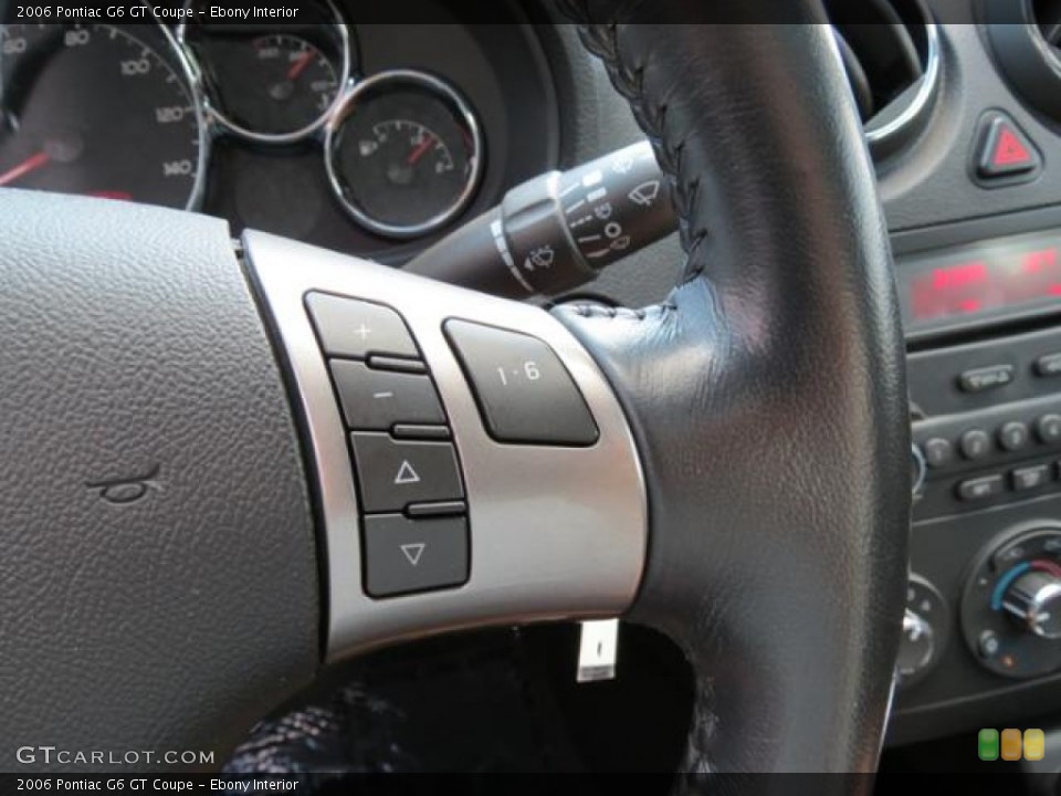 Ebony Interior Controls for the 2006 Pontiac G6 GT Coupe #81629037