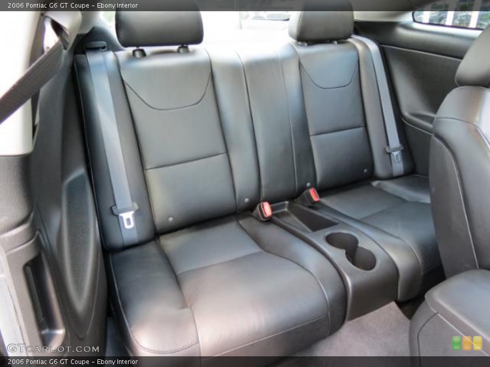 Ebony Interior Rear Seat for the 2006 Pontiac G6 GT Coupe #81629136