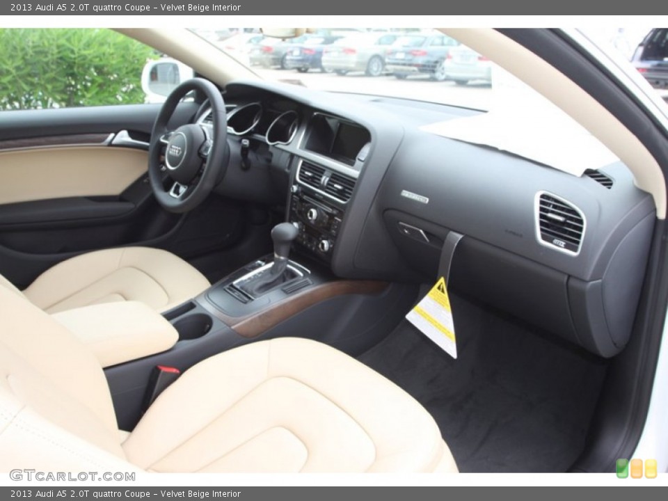 Velvet Beige Interior Dashboard for the 2013 Audi A5 2.0T quattro Coupe #81629874
