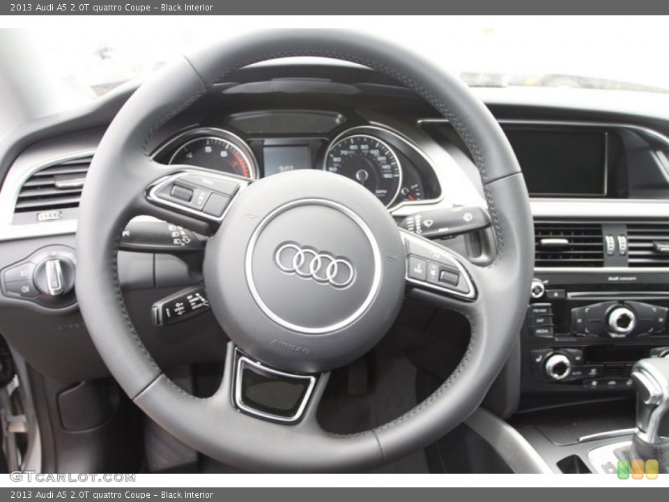 Black Interior Steering Wheel for the 2013 Audi A5 2.0T quattro Coupe #81630204