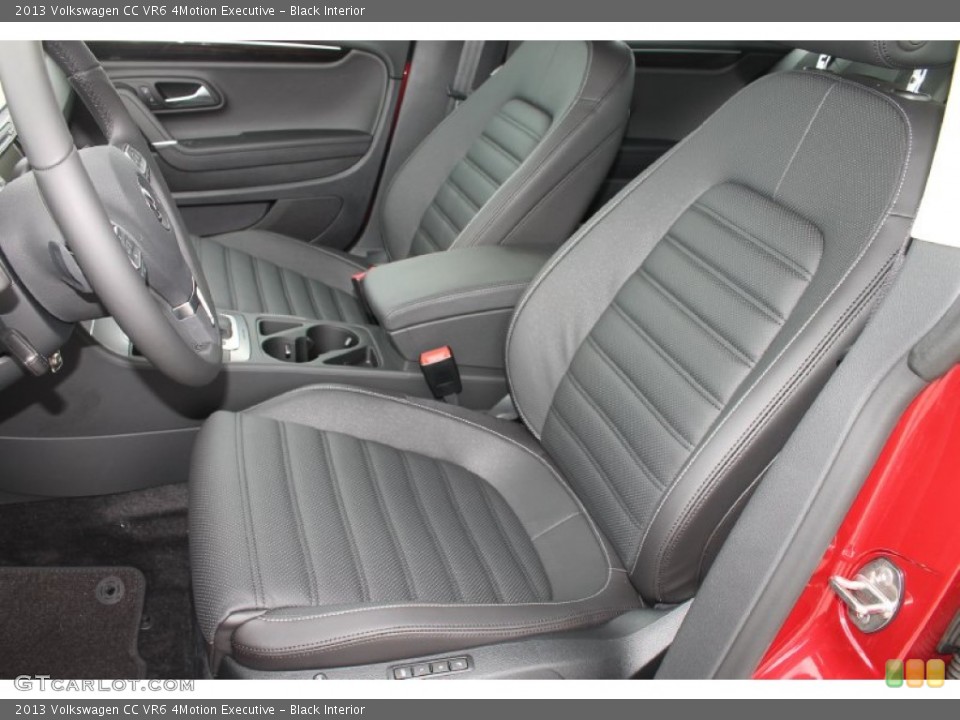 Black Interior Front Seat for the 2013 Volkswagen CC VR6 4Motion Executive #81630369